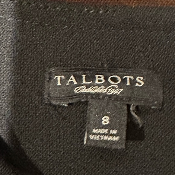 Talbots Midi Sleeveless Dress. Thick Material. Closure Zip In Back Sz 8 - Picture 10 of 15